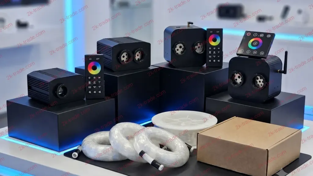 Generatory LED, światłowody w rolce i gotowe wiązki do gwieździstego nieba – 2K-TRADE