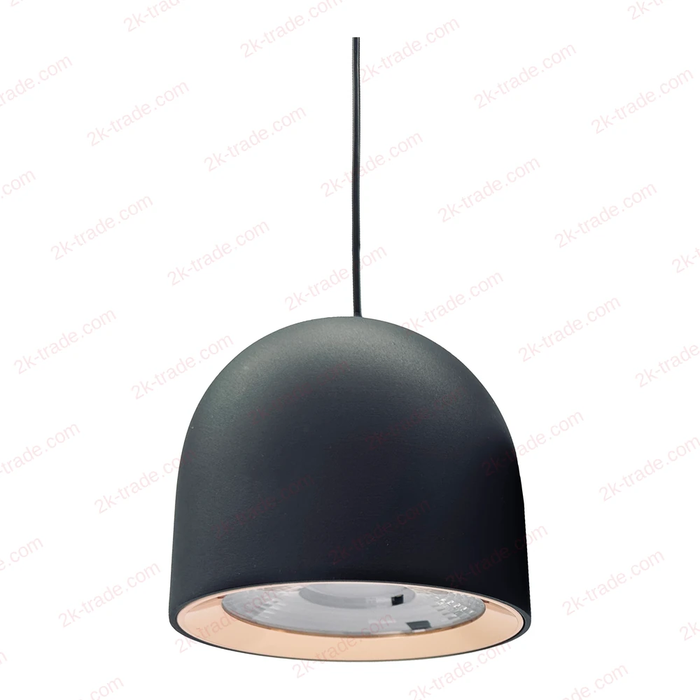 Lampa wisząca LED 2K-DXMGB, czarna