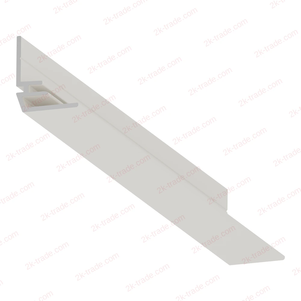 Mounting base profile for the GARDINA GL PREMIUM curtain track, white