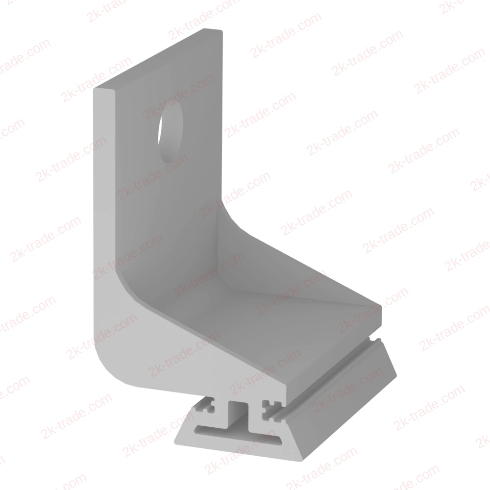 Support bracket for GARDINA GL PREMIUM curtain track, grey