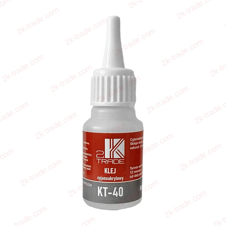 Cyanacrylat-Sekundenkleber KT-40, Flasche 20 g