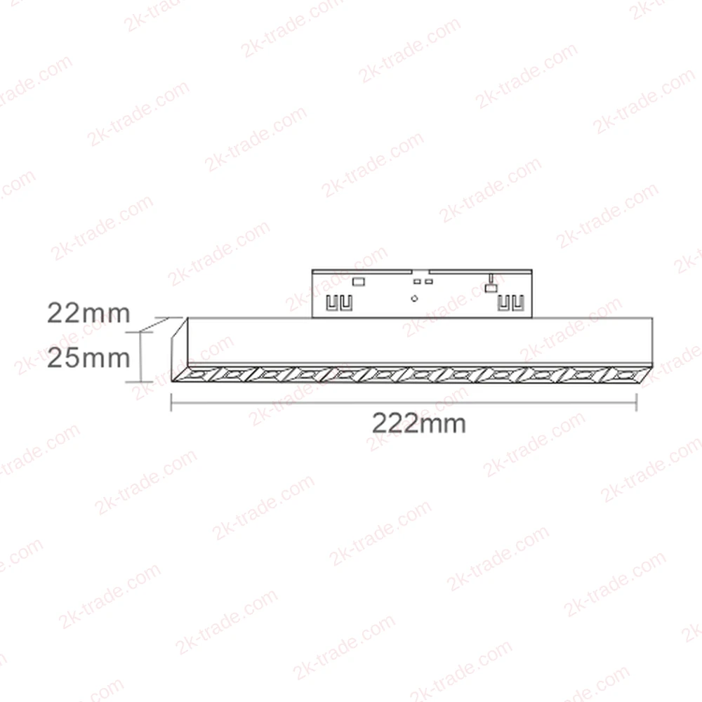 2K-L20/GS TUYA 12W — technical drawing with dimensions