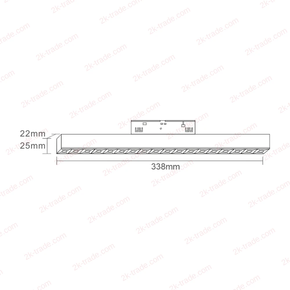 2K-L20/GS TUYA 18W — technical drawing with dimensions