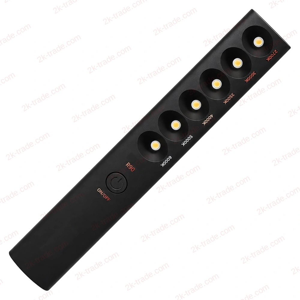 LED colour temperature light stick with 2700–6000 K LEDs