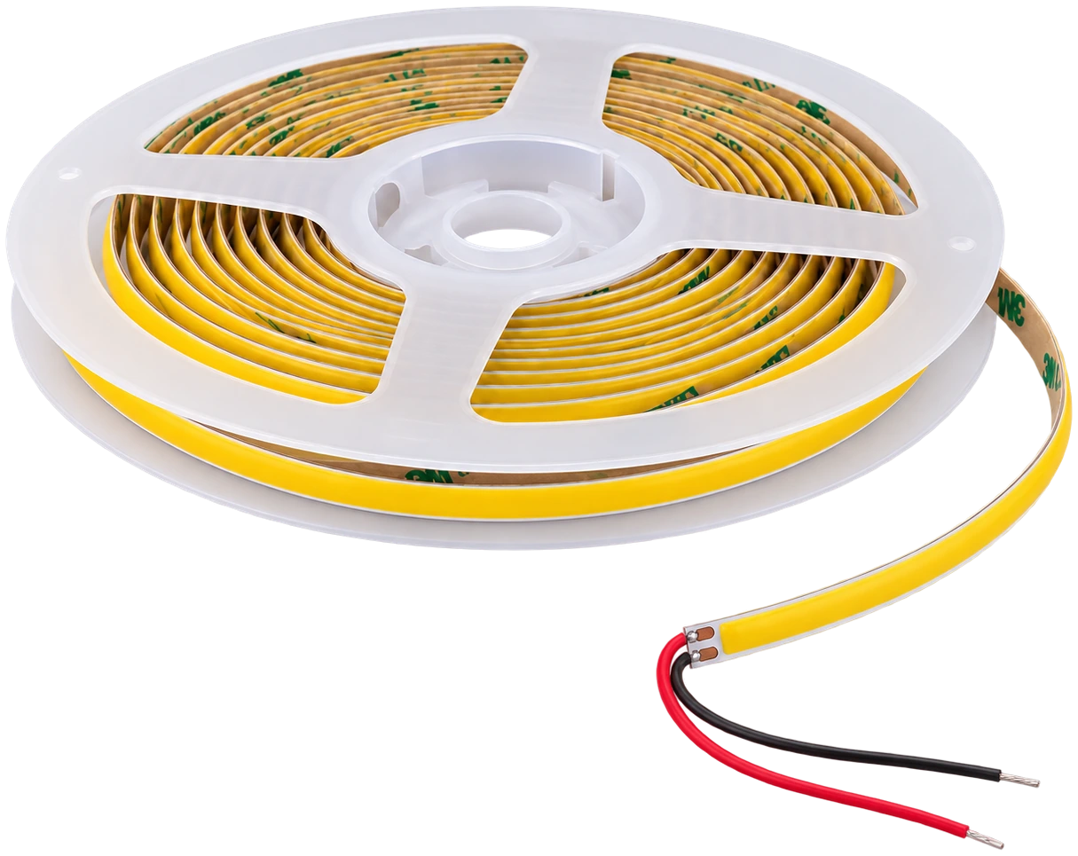 Светодиодная лента COB 320 LED/м 24 В IP20 – 10 Вт/м, узкая плата 5 мм
