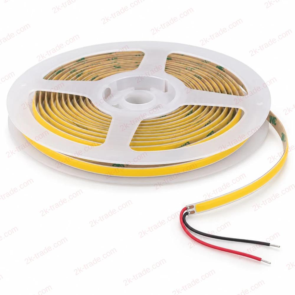 Лента COB 320 LED/м на узкой плате 5 мм, катушка